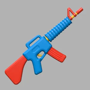 Toy AR-15 sculpture